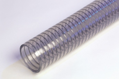 Clear Wire Embedded PVC S&D Hose